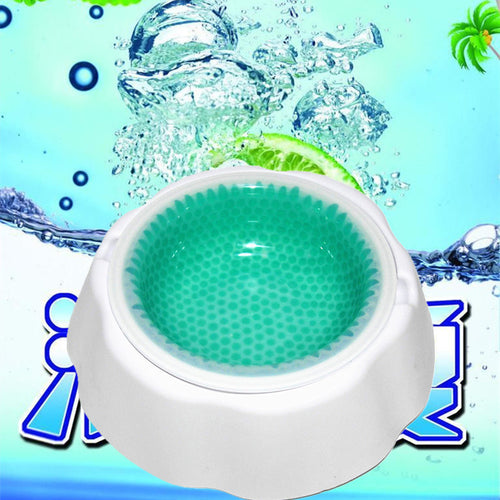 Cooling and refreshing dog and cat bowls for summer, a hot-selling export item, portable pet bowls for cats and dogs.