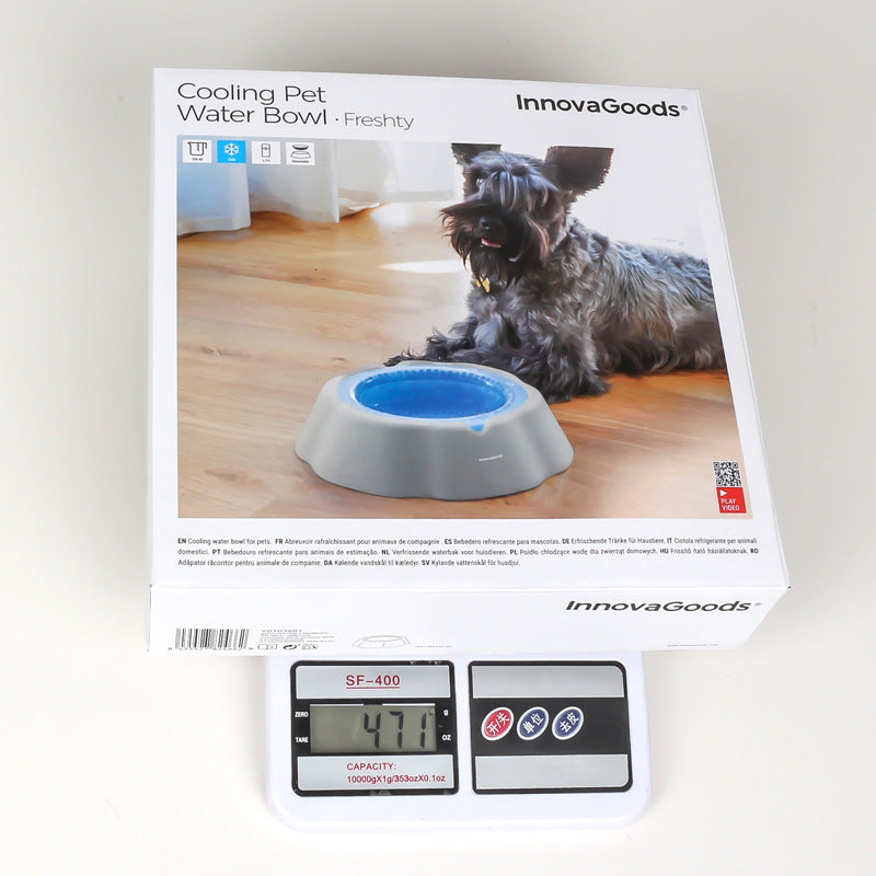 Cooling and refreshing dog and cat bowls for summer, a hot-selling export item, portable pet bowls for cats and dogs.