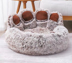 Winter warm bear paw dog and cat kennel, new creative and cute pet supplies, suitable for all seasons, factory wholesale and dropshipping.