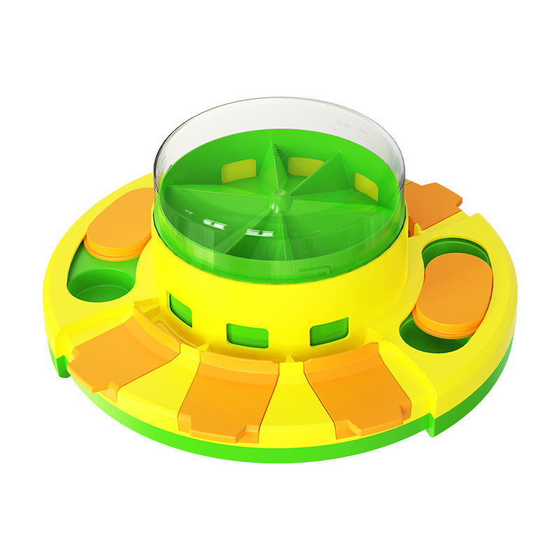 Pet feeder, cross-border new product, hot-selling Amazon dog toy, educational and educational, press-type food dispenser, in stock, wholesale.