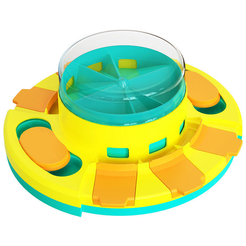 Pet feeder, cross-border new product, hot-selling Amazon dog toy, educational and educational, press-type food dispenser, in stock, wholesale.