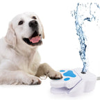 PAWISE Summer Outdoor Dog Water Fountain, Pet Pedal Fountain, Dog Garden Sprinkler Toy