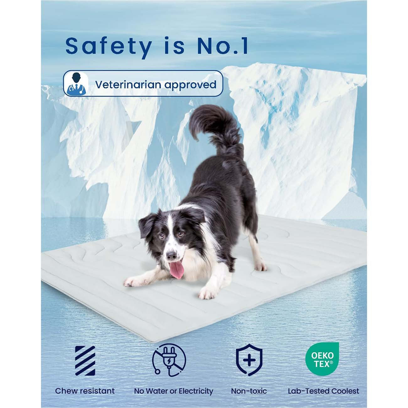 Factory direct supply of pet cooling mats, summer cooling pads, heatstroke prevention and cooling dog mats, portable dog beds, waterproof dog kennels.