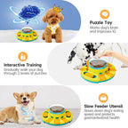 Pet feeder, cross-border new product, hot-selling Amazon dog toy, educational and educational, press-type food dispenser, in stock, wholesale.