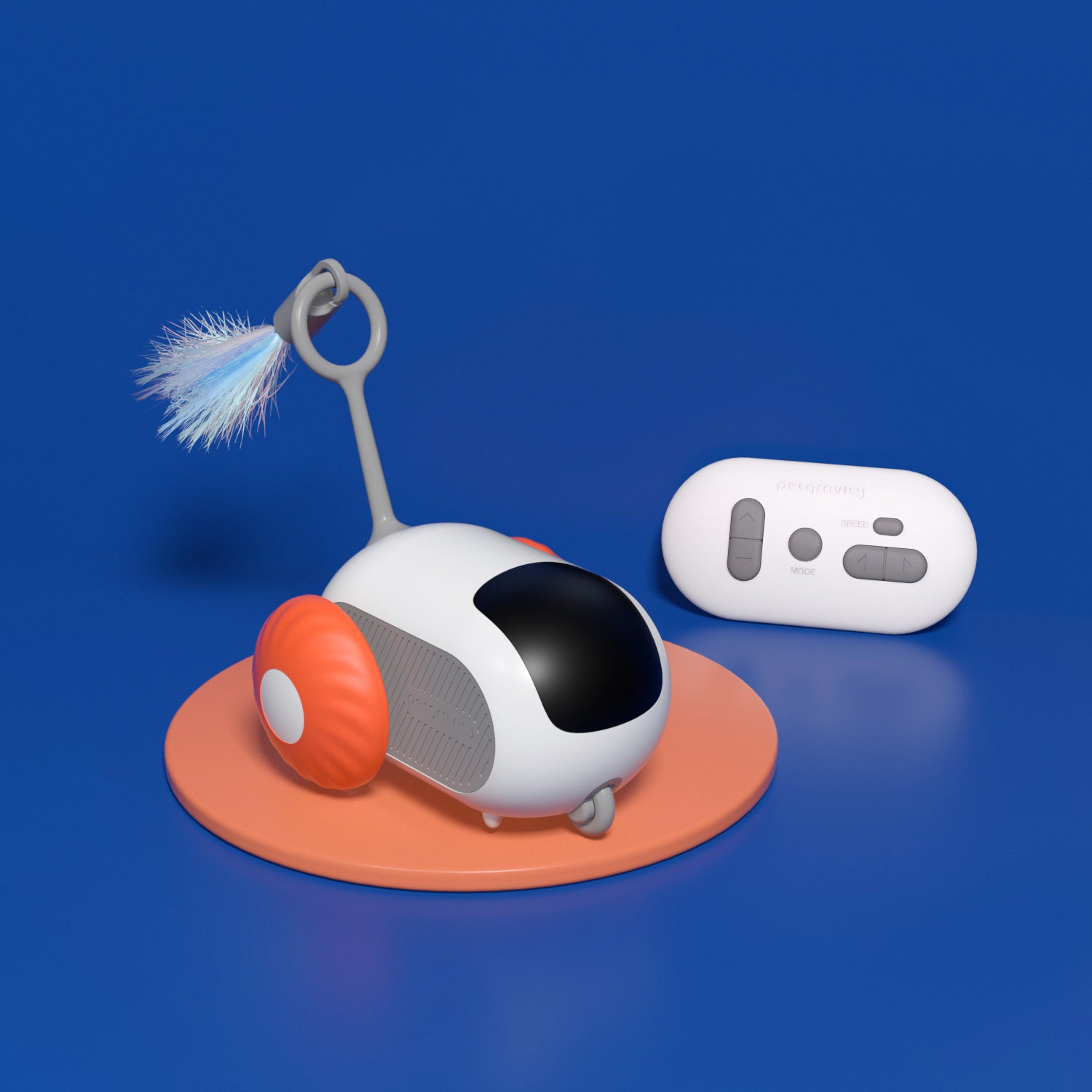 Pet Gravity Smart Car Remote Control Electric Cat Toy Self-Entertainment and Puzzle Relief Rolling Ball Pet Cat Teasing Toy Ball