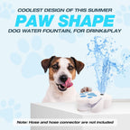 PAWISE Summer Outdoor Dog Water Fountain, Pet Pedal Fountain, Dog Garden Sprinkler Toy