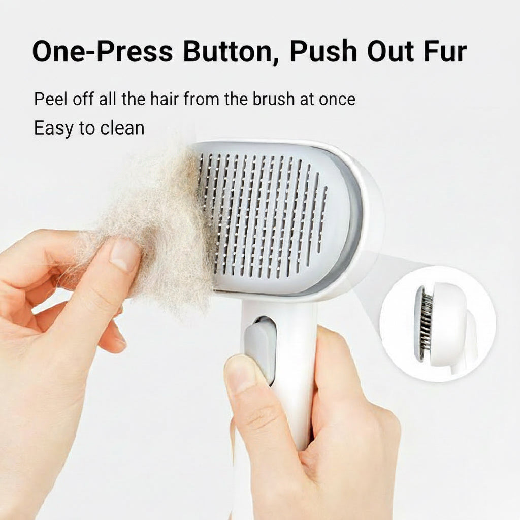 Pet cat and dog hair comb deep remove floating hair dog brush cat brush long hair brush cat hair cleaner