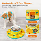 Pet feeder, cross-border new product, hot-selling Amazon dog toy, educational and educational, press-type food dispenser, in stock, wholesale.